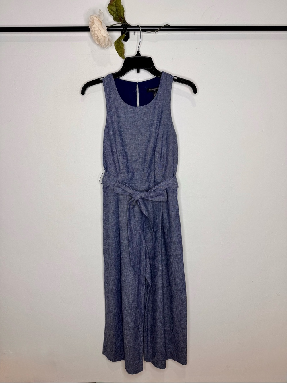 Banana Republic Linen-Blend Wide-Leg Jumpsuit NWT
